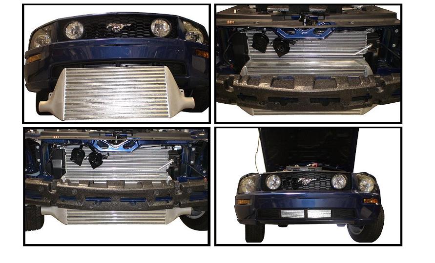 900HP front mounted intercooler and mounting hardware for Mustang GT (2005+)  twin turbo application